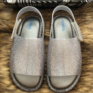 BRAND NEW MINI MELISSA GLITTER SANDALS 11